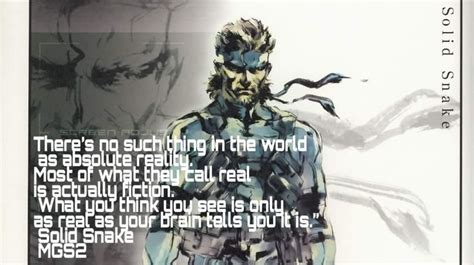 metal gear solid 3 box quote|solid snake speech mgs2.